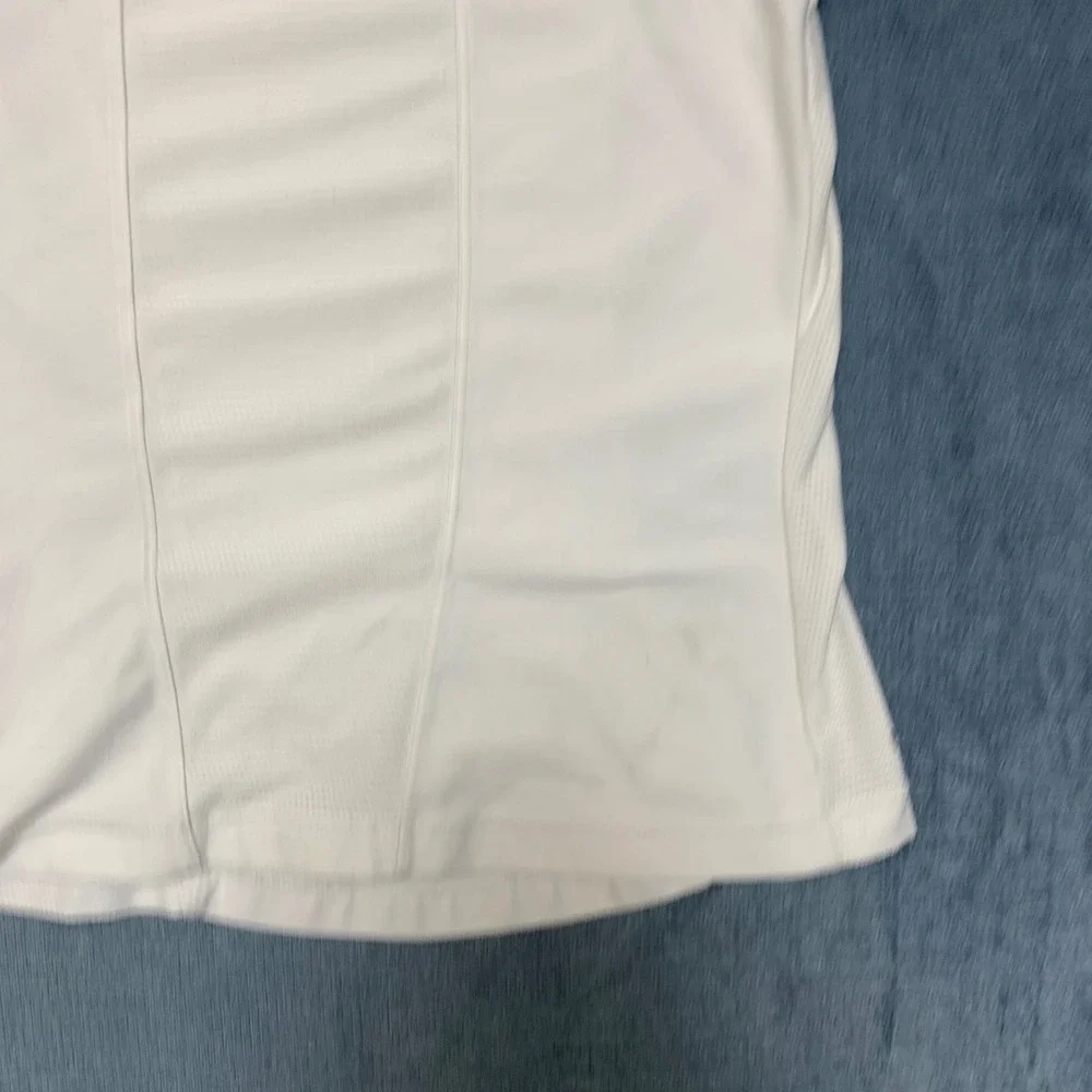 Y2K Nike Tank Top Girls M 10-12 White Pink Swoosh Logo Dri-Fit  Activewear